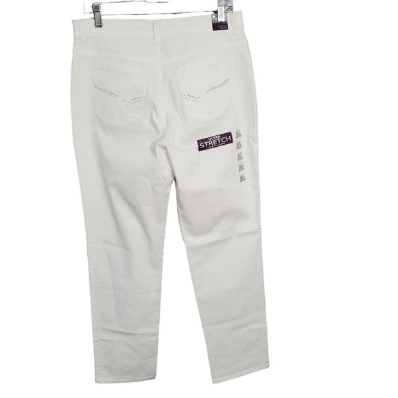 Gloria Vanderbilt NWT 12 Jeans Amanda Ultra Stretch Slimming Embellished 33x31 - Picture 2 of 10